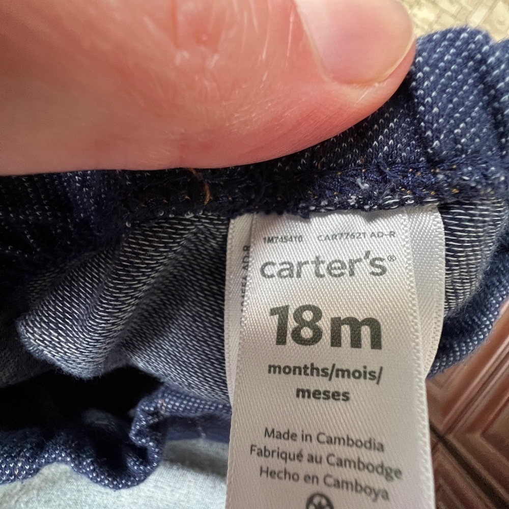 Carter’s 18M Blue Girls Jeggings Leggings - Picture 4 of 4